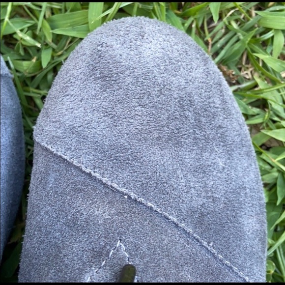 Toms Desert Wedge Boots Suede Grey 6.5 - Picture 6 of 8